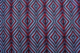 Tissu Coton Africain Wax Losange Rouge -Au Mètre