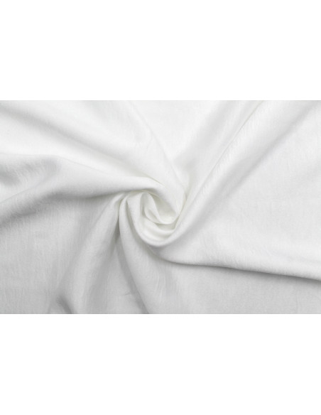 Tissu Satin Glacé Extensible Blanc cassé -Au Mètre
