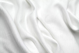 Tissu Satin Glacé Extensible Blanc cassé -Au Mètre