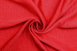 Tissu Satin Glacé Extensible Rouge -Au Mètre