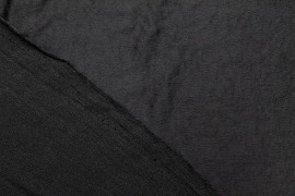 Tissu Satin Glacé Extensible Noir -Coupon de 3 mètres