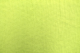 Tissu Voile Crêpe Fluide Relief Cercle Anis -Au Mètre