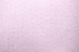 Tissu Voile Crêpe Fluide Relief Cercle Parme -Coupon de 3 mètres