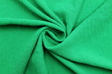 Tissu Voile Crêpe Fluide Relief Cercle Vert -Coupon de 3 mètres