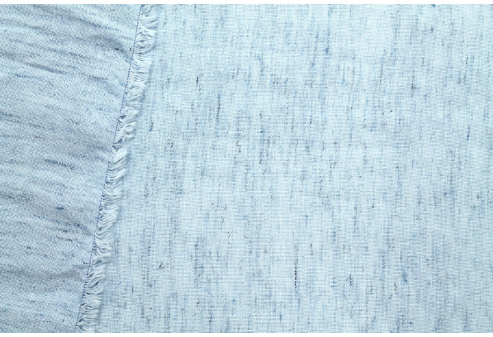 Tissu Lin Poly Chiné Bleu ciel -Au Mètre