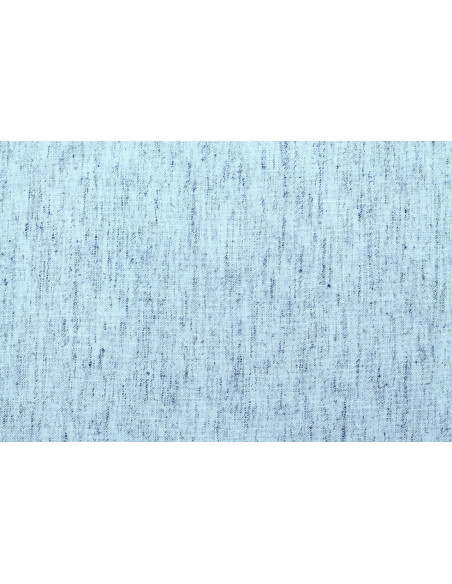 Tissu Lin Poly Chiné Bleu ciel -Au Mètre
