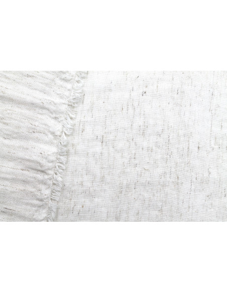 Tissu Lin Poly Chiné Blanc cassé -Au Mètre