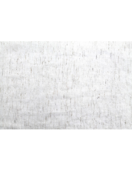 Tissu Lin Poly Chiné Blanc cassé -Au Mètre