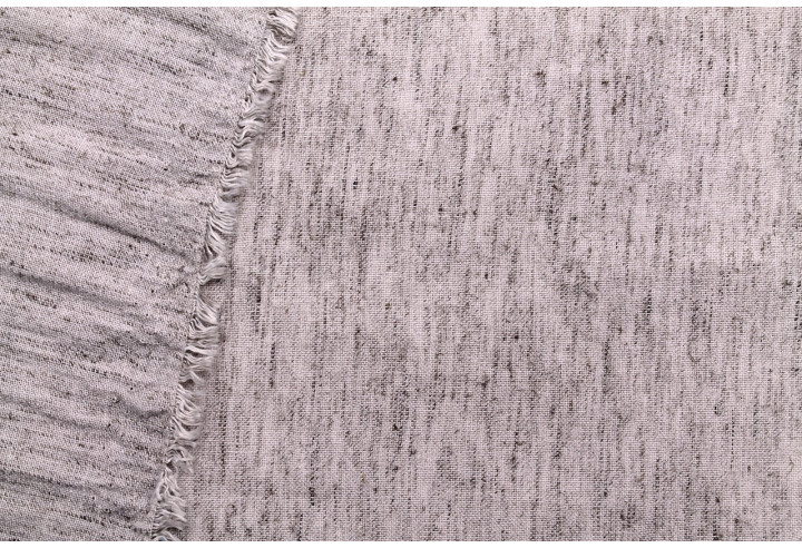 Tissu Lin Poly Chiné Noisette -Au Mètre