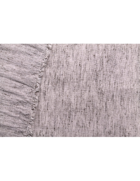 Tissu Lin Poly Chiné Noisette -Au Mètre