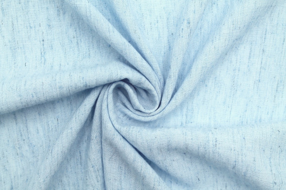 Tissu Lin Poly Chiné Bleu ciel -Coupon de 3 mètres