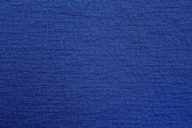 Tissu Viscose Poly craquelé Bleu roi -Au Mètre