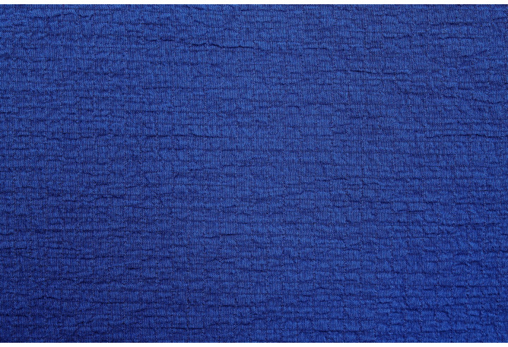 Tissu Viscose Poly craquelé Bleu roi -Au Mètre