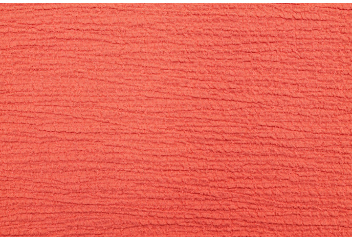 Tissu Viscose Poly craquelé Corail -Au Mètre