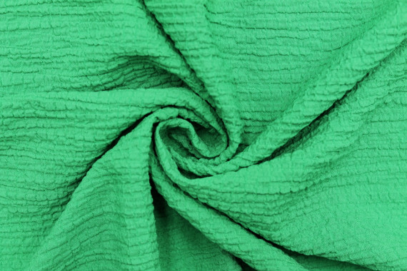 Tissu Viscose Poly craquelé Vert -Au Mètre