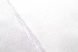 Tissu Gabardine PolyCoton Uni Blanc -Au Mètre