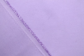 Tissu Gabardine PolyCoton Uni Lilas -Au Mètre