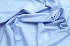 Tissu Crêpe Crézia Maille Bleu Ciel -Au Mètre