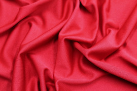 Tissu Crêpe Crézia Maille Rouge -Au Mètre