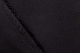 Tissu Gabardine PolyCoton Uni Noir -Coupon de 3 mètres