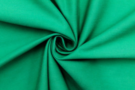 Tissu Gabardine PolyCoton Uni Vert Gazon -Coupon de 3 mètres