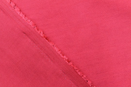 Tissu Gabardine PolyCoton Uni Rouge -Coupon de 3 mètres