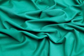 Tissu Crêpe Crézia Maille Vert Gazon -Coupon de 3 mètres