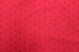 Tissu Voile à Pois Uni Rouge -Au Mètre