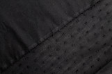 Tissu Voile à Pois Uni Noir -Coupon de 3 mètres