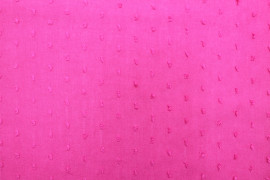Tissu Voile à Pois Uni Fuchsia -Coupon de 3 mètres