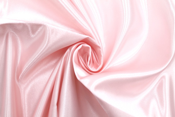 Tissu Satin Duchesse Uni Rose clair -Au Mètre