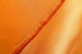 Tissu Satin Duchesse Uni Orange -Au Mètre