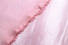 Tissu Satin Duchesse Uni Rose clair -Coupon de 3 mètres