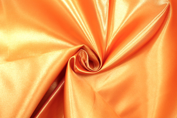 Tissu Satin Duchesse Uni Orange -Coupon de 3 mètres