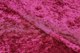 Tissu Panne de Velours Bordeaux -Au Mètre