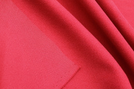 Tissu Caban Lainage Extensible Rouge -Au Mètre
