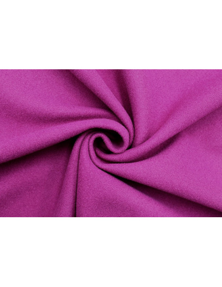 Tissu Caban Lainage Extensible Cyclamen -Au Mètre