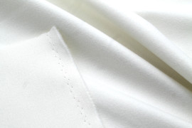 Tissu Caban Lainage Extensible Blanc cassé -Coupon de 3 mètres