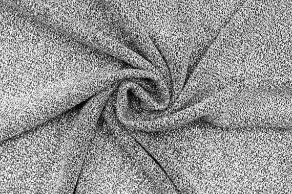 Tissu Lycra Brillant Lurex Argent -Au Mètre