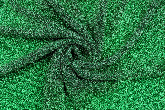 Tissu Lycra Brillant Lurex Vert -Au Mètre