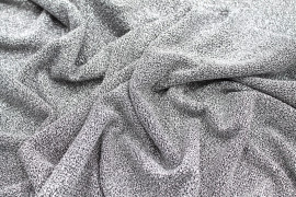 Tissu Lycra Brillant Lurex Argent -Coupon de 3 mètres