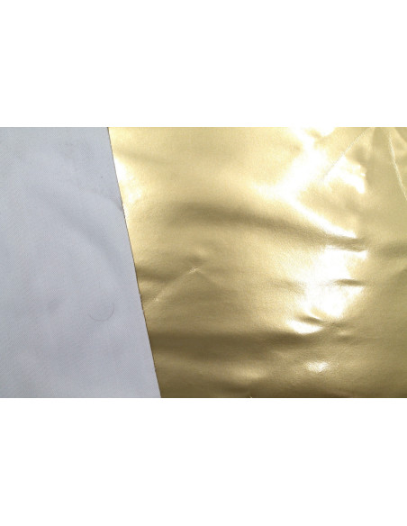 Tissu Vinyl Uni Or -Au Mètre