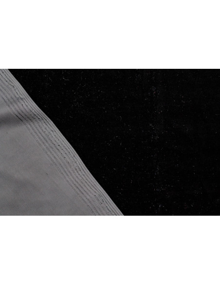 Tissu Velours Extensible Noir -Au Mètre