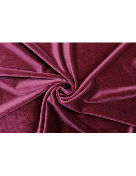 Tissu Velours Extensible Bordeaux -Au Mètre