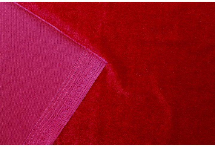 Tissu Velours Extensible Rouge -Au Mètre