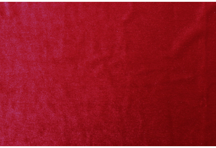 Tissu Velours Extensible Rouge -Au Mètre