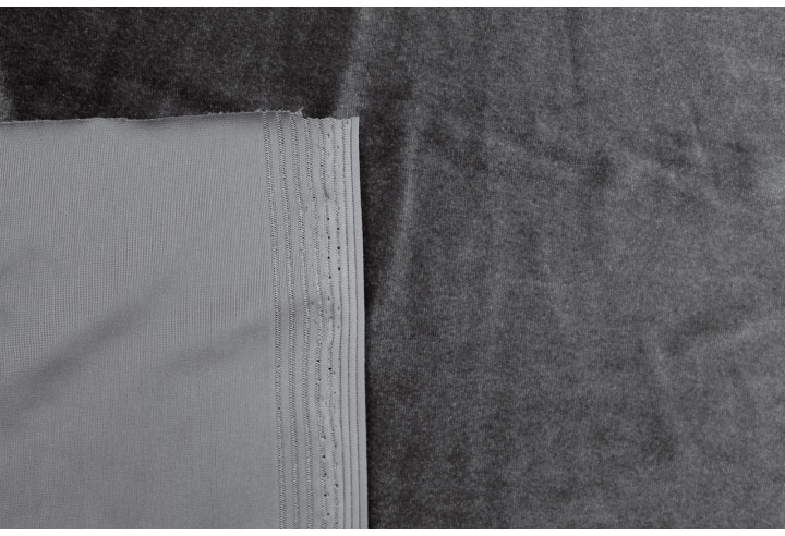 Tissu Velours Extensible Gris -Au Mètre