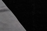 Tissu Velours Extensible Noir -Coupon de 3 mètres