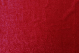 Tissu Velours Extensible Rouge -Coupon de 3 mètres