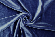 Tissu Velours Extensible Indigo foncé -Au Mètre